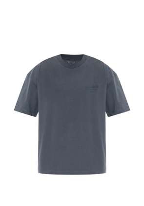 AllSaints Xander flocked-logo T-shirt - Blue
