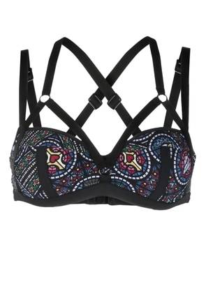 Marlies Dekkers Ecclesia stained-glass print balconette bra - Black