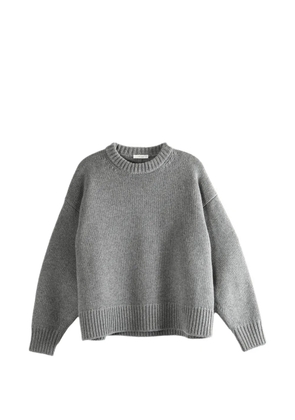 The Row Ophelia ribbed crew-neck sweater - Grey
