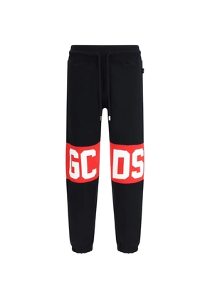 GCDS band logo trousers - Black