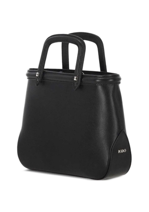 Rodo handle leather tote bag - Black