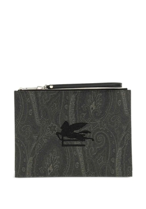 ETRO paisley-print clutch bag - Grey
