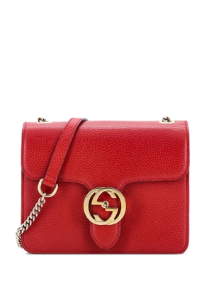 Gucci Pre-Owned Interlocking Leather Small shoulder bag - Red