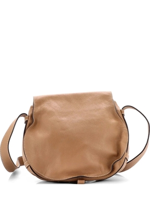 Chloé Pre-Owned Marcie Saddle Bag Leather Medium crossbody bag - Brown