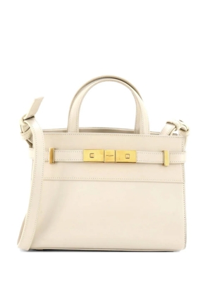 Saint Laurent Pre-Owned Manhattan Handbag Leather Nano shoulder bag - White