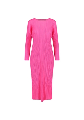 Pleats Please Issey Miyake pleated midi dress - Pink