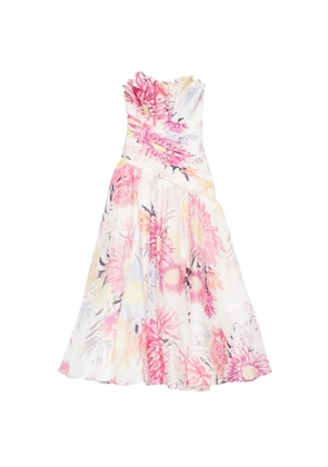 Aje Reflector ruffled maxi dress - White