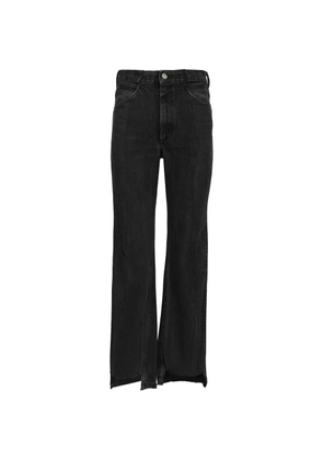 E.L.V. DENIM Audrey asymmetric-hem jeans - Grey