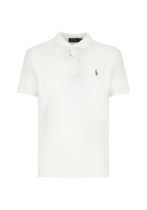 Polo Ralph Lauren embroidered three-button polo shirt - White
