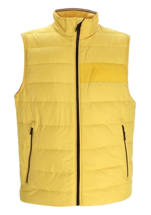 BOSS quilted zip-fastened vest - Yellow