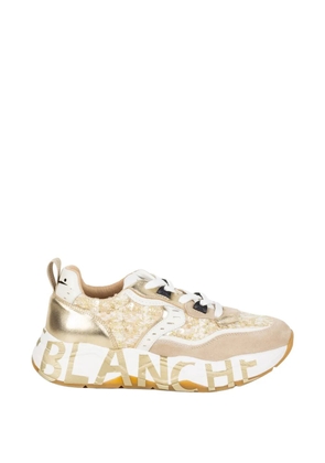 Voile Blanche CLub 105 golden panelled sneakers