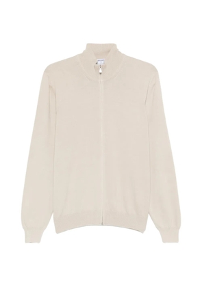 Gran Sasso zip cardigan - Neutrals