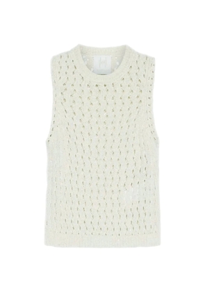 Marella mouliné openwork vest - Neutrals