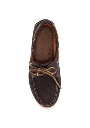 Timberland lace-up leather boat shoes - Brown