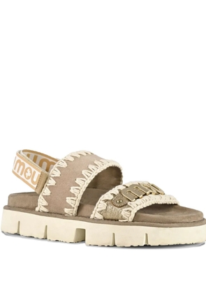 Mou crochet-detail sandals - Neutrals