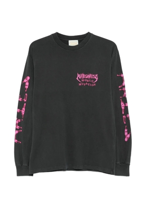 Aries Faded World Mutate long-sleeve T-shirt - Black