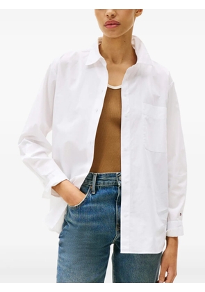 Tommy Hilfiger embroidered-logo flag shirt - White