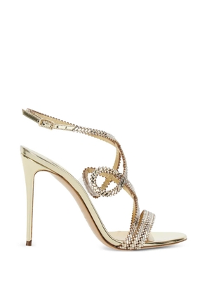 Casadei Josephine Julia embellished strap sandals - Gold