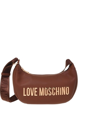 Love Moschino logo shoulder bag - Brown
