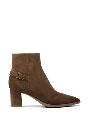 Santoni buckle suede boots - Brown