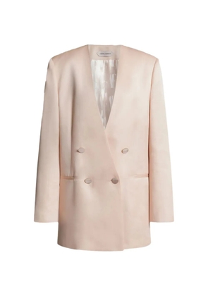 Alberta Ferretti double-breasted V-neck blazer - Neutrals