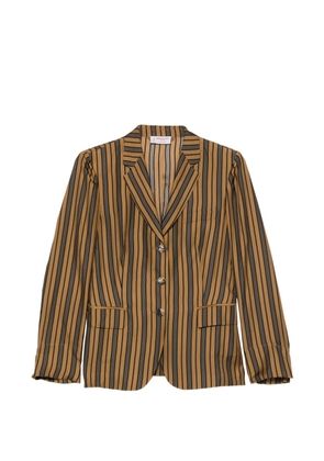 Alberto Biani striped blazer - Brown