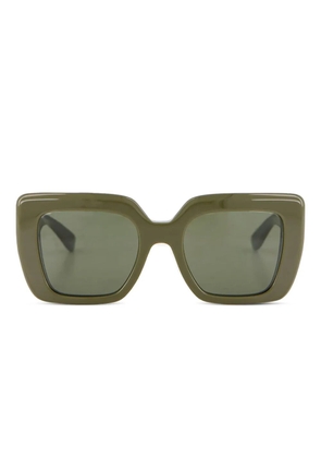 Emmanuelle Khanh Foxy square-frame sunglasses - Green
