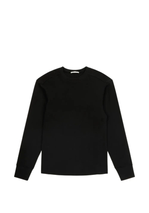 ENTIRE STUDIOS thermal long-sleeve cotton shirt - Black