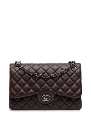 CHANEL Pre-Owned 2011 Jumbo Classic Lambskin Double Flap shoulder bag - Purple