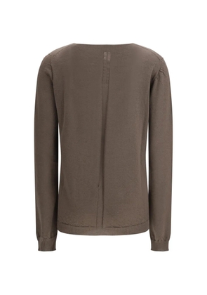Rick Owens V-neck textured top - Brown