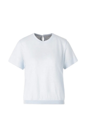 Dorothee Schumacher keyhole short-sleeve T-shirt - Blue