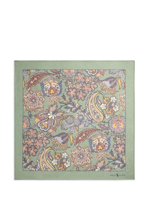 Polo Ralph Lauren paisley-print scarf - Green