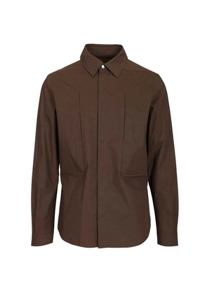 Rick Owens Fogpocket flap-pocket shirt - Brown