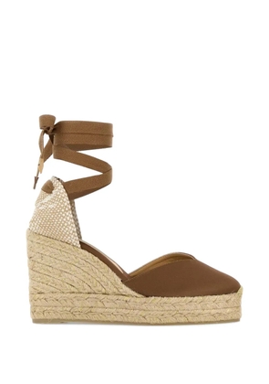 Castañer Chiara tie-fastening wedge espadrilles - Brown