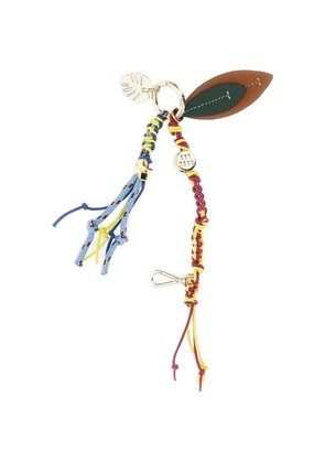 CUBA LAB leaf-motif keyring - Brown