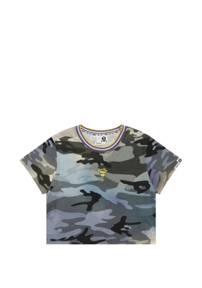 AAPE BY *A BATHING APE® camouflage embroidered T-shirt - Grey