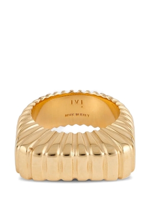 IVI Gaia ribbed signet ring - Gold