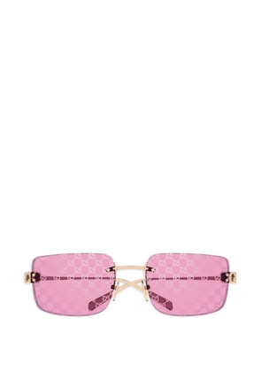 Gucci Eyewear rimless sunglasses - Gold