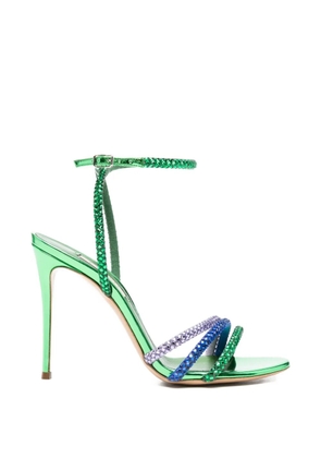 Casadei Blade embellished strap sandals - Green