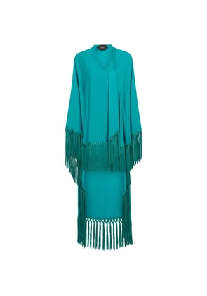 Taller Marmo Cecil Kafta fringe dress - Blue