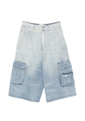 Feng Chen Wang cargo-pockets shorts - Blue