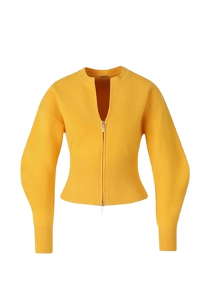 Cult Gaia zip-fastening cardigan - Yellow