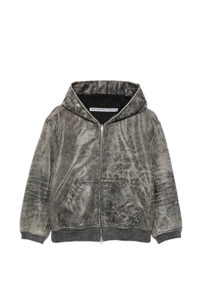 Alexander Wang hooded zip-up jacket - Grey
