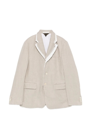 Comme Des Garçons fringed blazer - Neutrals