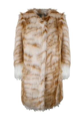 ALABAMA MUSE oversized faux fur coat - Brown