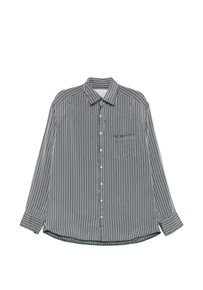 Kolor striped-pattern shirt - Grey