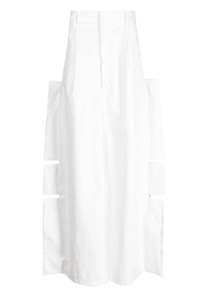 Walter Van Beirendonck Wings Wrestle wide-leg trousers - White
