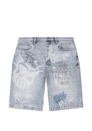 Ksubi Maxx graffiti shorts - Blue