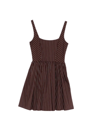Patrizia Pepe striped mini dress - Brown