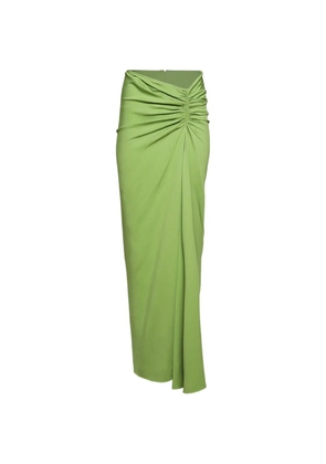 Christopher Esber ruched maxi skirt - Green